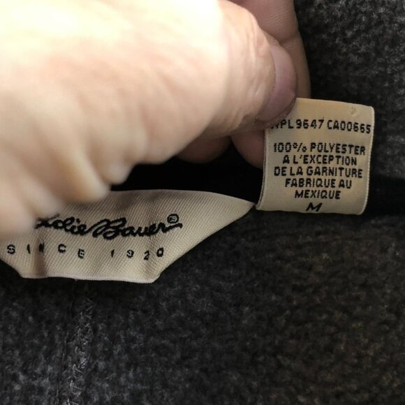 Eddie Bauer Women Vest Jacket Medium Full Zip Polartec Stand Up Collar Cozy Gray - Picture 6 of 14